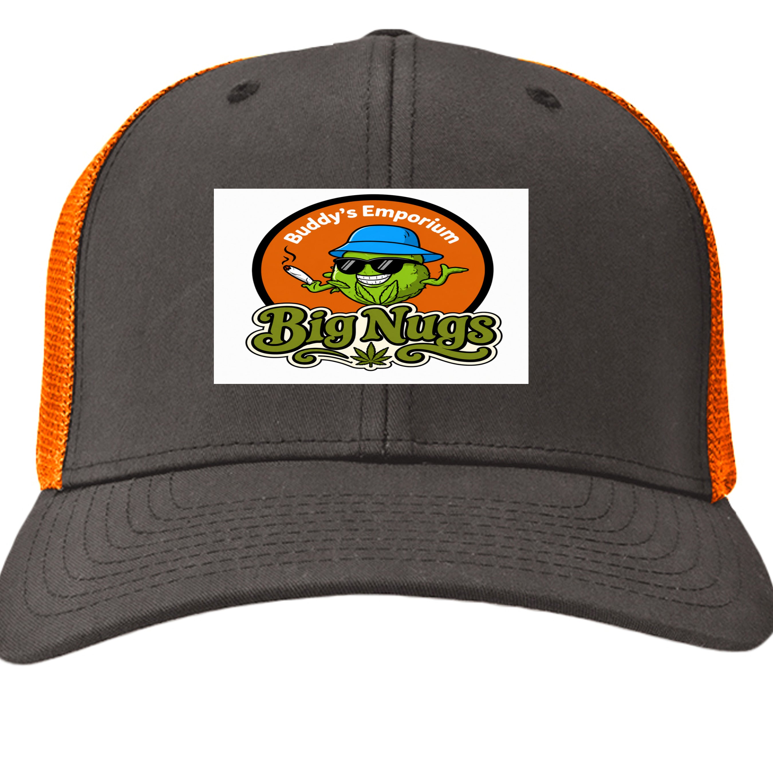 Charcoal/ Neon Orange - 6511 - FRONT